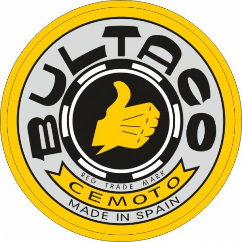 STICKER LOGO BULTACO  50mm