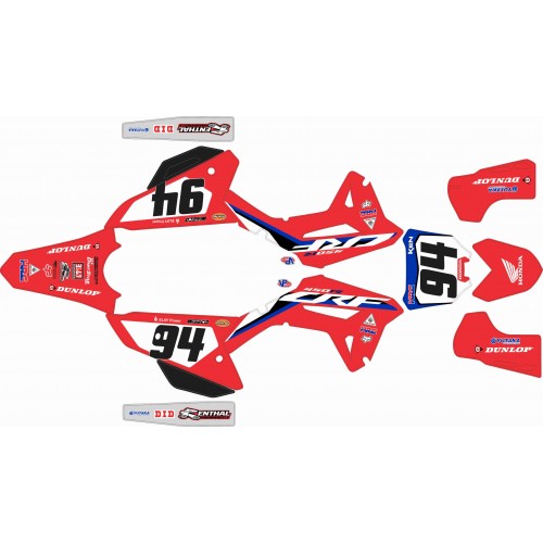 KIT ADHESIVOS CRF 450 21/22 ROCZEN DISEÑO 2021