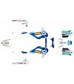 KIT ADHESIVOS HUSQVARNA TC/FC 2025 4WP GO PRO AZUL