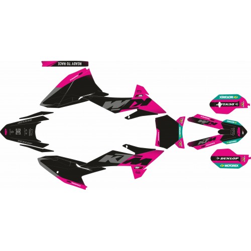 KIT DE ADHESIVOS KTM SX 85 25+ FUSIA