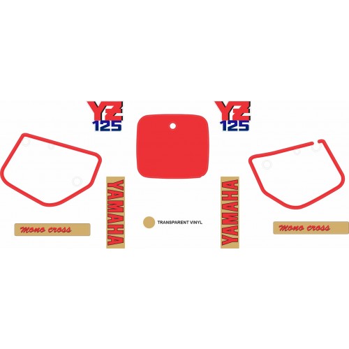 KIT ADHESIVOS OEM YAMAHA YZ 125 1987