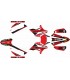 KIT ADHESIVOS BETA RR 50/125 4T 11/20 ROJO