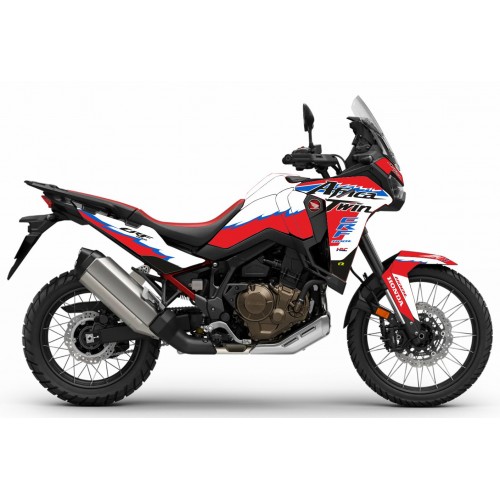 KIT ADHESIVOS HONDA AFRICA TWIN CRF 1100 24/25 BLANC0/ROJO